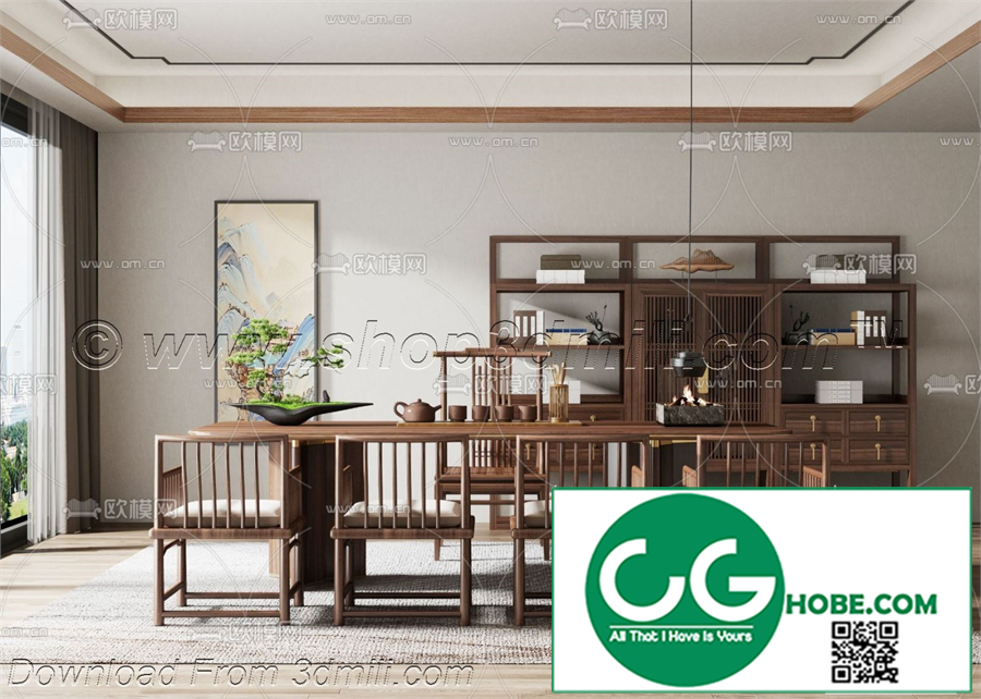 Tea Room 19 3D Model